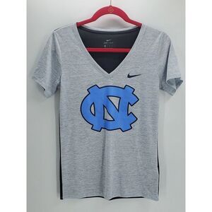 NIKE DRIFIT womens XS North Carolina gray polyester tee